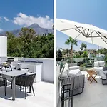 Luxury Townhouse Golden With Garden Views & Garage بيت للعطل ماربيا